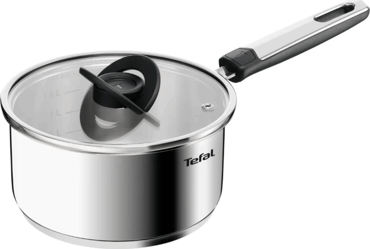 Tefal E3262344 Emotion+ Nyeles lábas fedővel Ø 18cm 2,3L - Inox