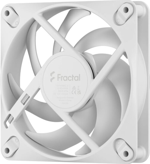 Fractal Design Dynamic 3 120 Reverse 120mm Rendszerhűtő ventilátor - Fehér