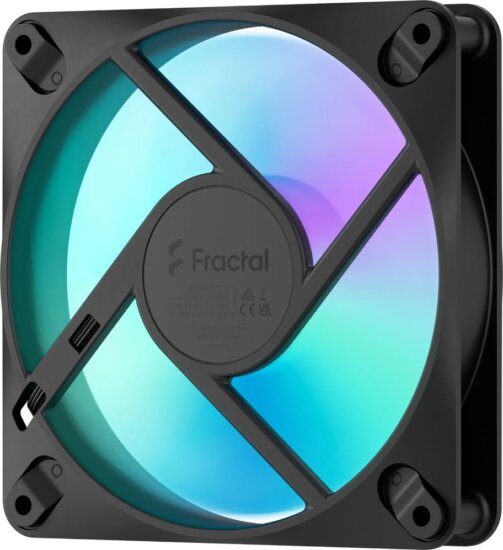Fractal Design Dynamic 3 120 RGB Reverse 120mm RGB Rendszerhűtő ventilátor - Fekete Fractal Design Dynamic 3 120 RGB Reverse 120mm RGB Rendszerhűtő ventilátor - Fekete