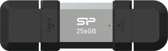 Silicon Power C51 USB-A / USB-C 3.2 Gen 1 256GB Pendrive - Szürke