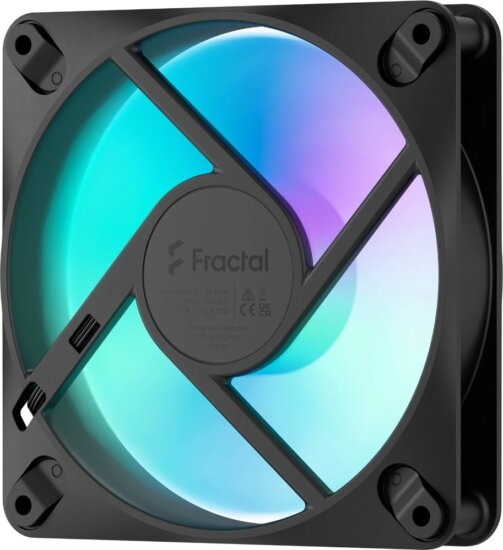 Fractal Design Dynamic 3 120 RGB 120mm RGB Rendszerhűtő ventilátor - Fekete
