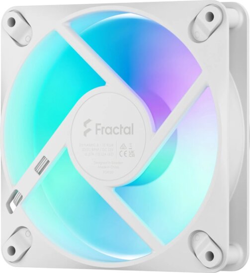 Fractal Design Dynamic 3 120 RGB 120mm RGB Rendszerhűtő ventilátor - Fehér