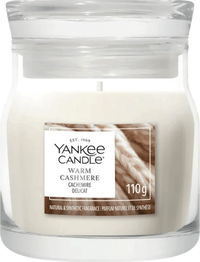 Yankee Candle Warm Cashmere - Meleg Kasmír Illatgyertya 110g - Krém
