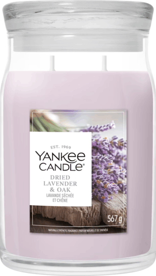 Yankee Candle Szárított Levendula & Tölgy Illatgyertya 567g - Lila