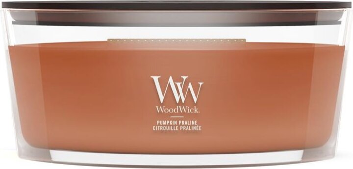 WoodWick Pumpkin Praline - Tökös Praliné Illatgyertya 453g - Barna