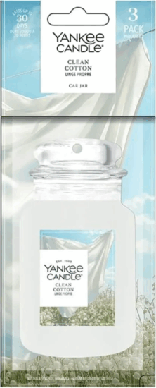 Yankee Candle Clean Cotton Autós Illatosító 12g Yankee Candle Clean Cotton Autós Illatosító 12g