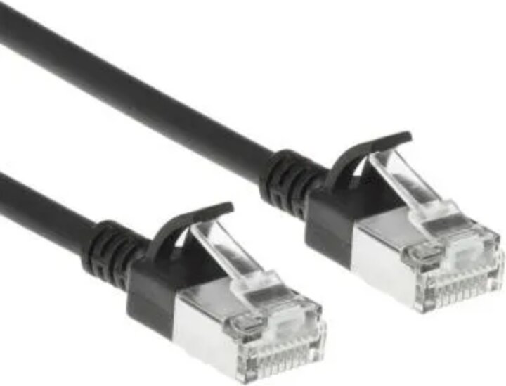 ACT DB7910 S/FTP CAT6A RJ45 Patch Kábel 10m - Fekete