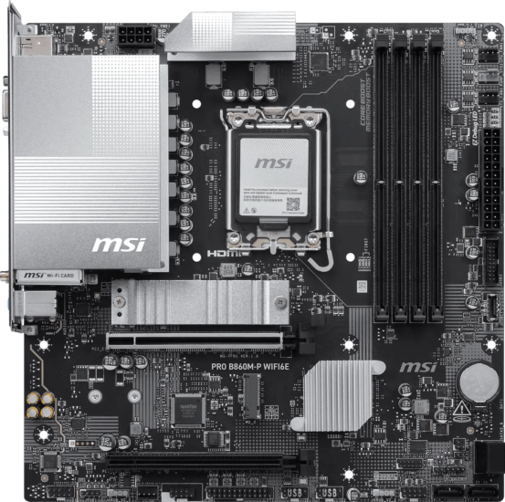 MSI PRO B860M-P WIFI6E DDR5 LGA 1851 mATX Alaplap MSI PRO B860M-P WIFI6E DDR5 LGA 1851 mATX Alaplap