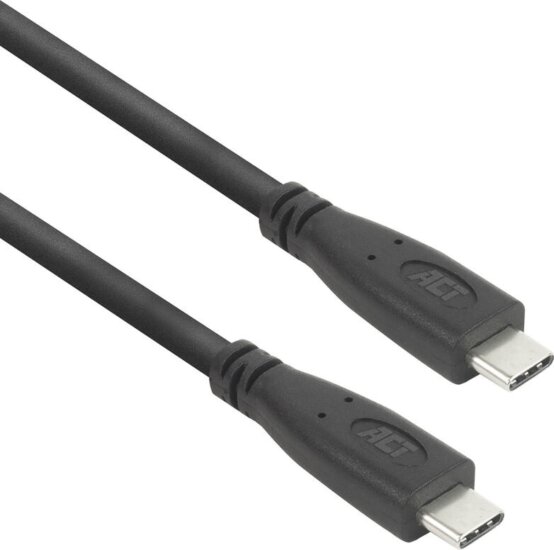 ACT AC7445 USB-C Apa - USB-C Apa 3.0 Adat és töltőkábel 60W 5m - Fekete ACT AC7445 USB-C Apa - USB-C Apa 3.0 Adat és töltőkábel 60W 5m - Fekete