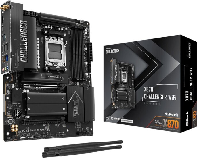 Asrock X870 Challenger WiFi DDR5 AMD AM5 ATX Alaplap Asrock X870 Challenger WiFi DDR5 AMD AM5 ATX Alaplap