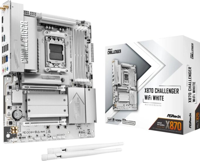 Asrock X870 CHALLENGER WIFI WHITE DDR5 AMD AM5 ATX Alaplap