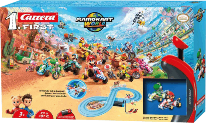 Carrera First Mario Kart World Mario Vs Yoshi Versenypálya 2,4m
