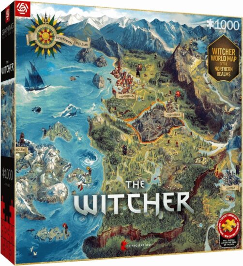Cenega Publishing Vaják Északi Birodalmak Térképe 1000 Darabos Puzzle