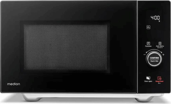 Medion MD12041 Szabadonáló Mikrohullámú sütő 25L 900W - Fekete