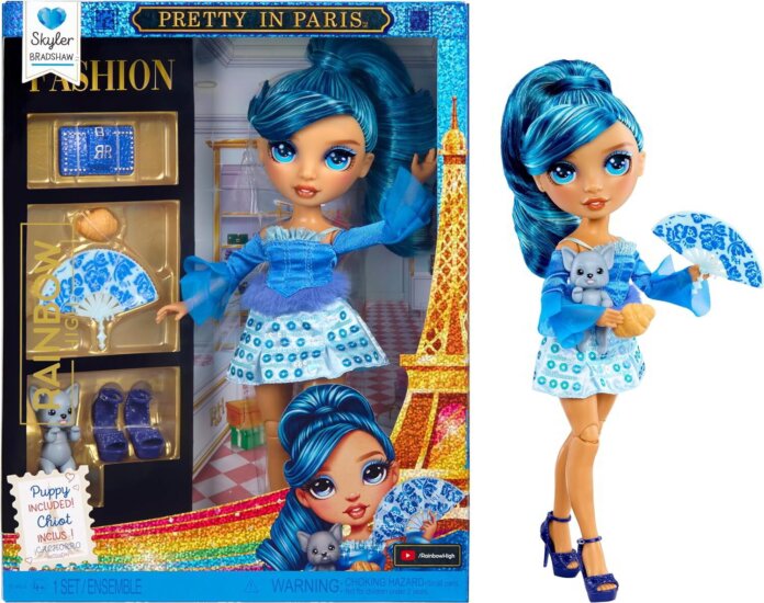 MGA Entertainment Rainbow High Pretty In Paris Skyler Bradshaw Baba Kiskutyával MGA Entertainment Rainbow High Pretty In Paris Skyler Bradshaw Baba Kiskutyával