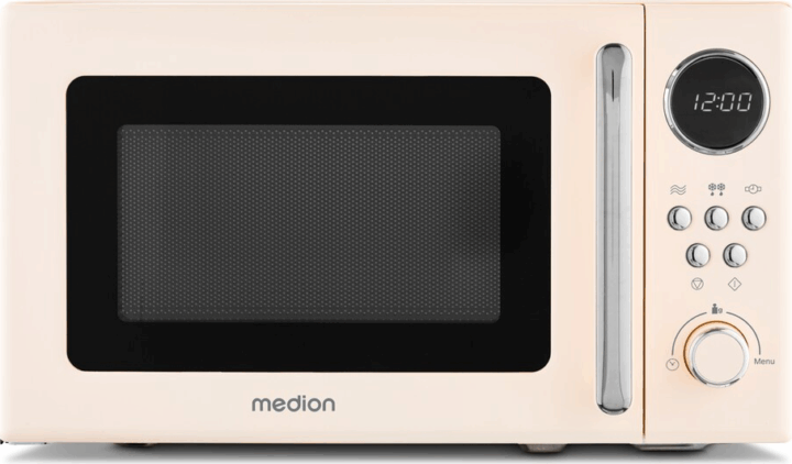 Medion MD15000 Retro Szabadonálló Mikrohullámú sütő 20L 800W - Bézs