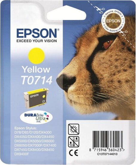 Epson T0714 Eredeti Tintapatron Sárga