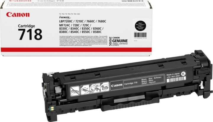 Canon 718BK Eredeti Toner - Fekete