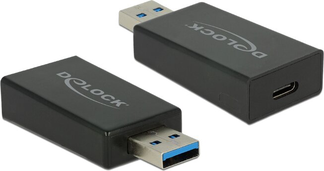 Delock 65689 USB-A apa - USB-C anya Átalakító Adapter