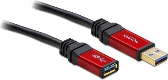 Delock USB 3.0-A apa / anya hosszabbító prémium kábel, 3 m Delock USB 3.0-A apa / anya hosszabbító prémium kábel, 3 m