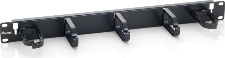 Equip 327311 19" kábel rendező panel 1U fekete
