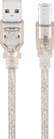 Goobay 68606 USB-A apa - USB-B apa 2.0 Nyomtató kábel 1m - Áttetsző Goobay 68606 USB-A apa - USB-B apa 2.0 Nyomtató kábel 1m - Áttetsző