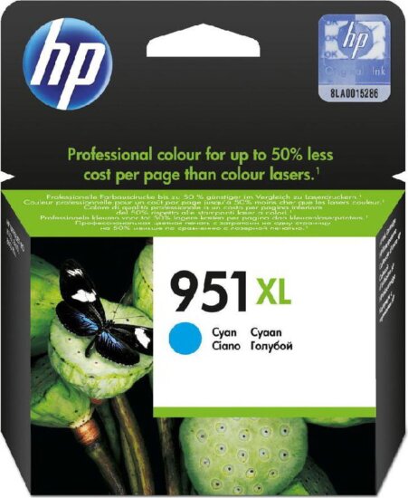 HP 951XL Eredeti Tintapatron Cián