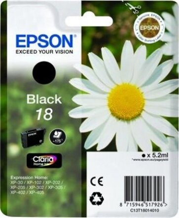 Epson T1801 Eredeti Tintapatron Fekete