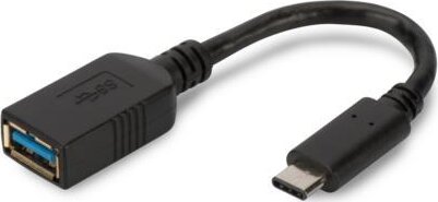 Assmann OTG USB 3.0 A-C átalakító kábel 0.15m - Fekete