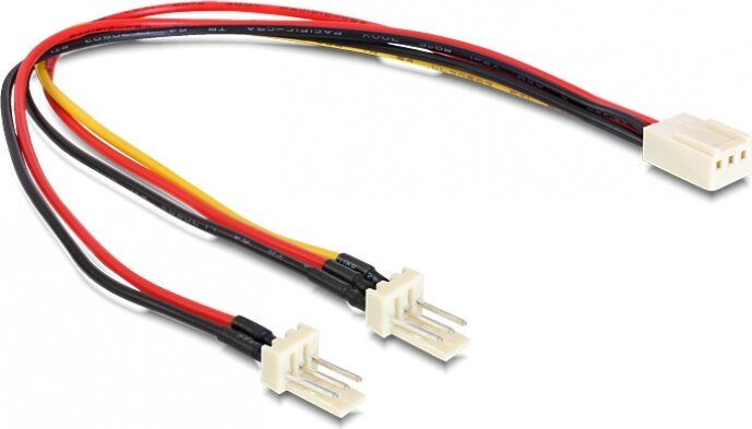 Delock 89343 Molex 3 pin anya > 2 x Molex 3 pin apa (v entillátor), 22 cm