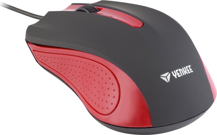 Yenkee YMS 1015 RD Vezetékes USB Egér Fekete-Piros Yenkee YMS 1015 RD Vezetékes USB Egér Fekete-Piros