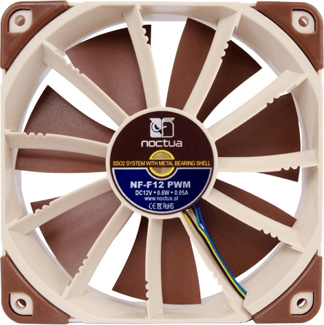Noctua NF-F12 PWM 120mm Rendszerhűtő ventilátor - Barna Noctua NF-F12 PWM 120mm Rendszerhűtő ventilátor - Barna