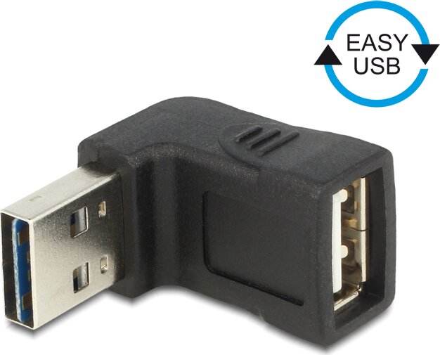 Delock 65521 EASY-USB 2.0-A apa > USB 2.0-A anya fel/le forgatott adapter Delock 65521 EASY-USB 2.0-A apa > USB 2.0-A anya fel/le forgatott adapter