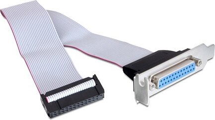 Delock Parallel pinheader -> Parallel IEEE-1284 hátlapi kivezetés Low Profile DB-25