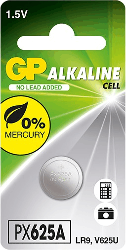 GP PX625A 1.5V Alkáli gombelem (1 db / csomag)