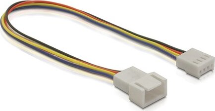 Delock Fan connection 4pin M/F tápkábel 0.2m