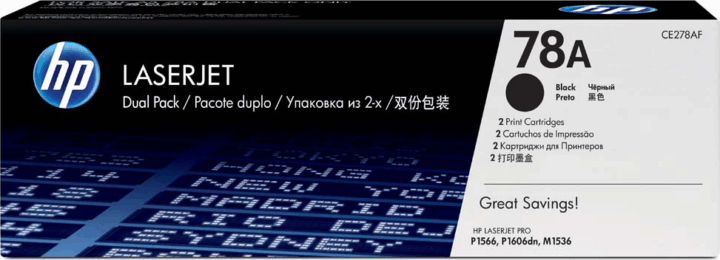 HP CE278AE Toner Fekete