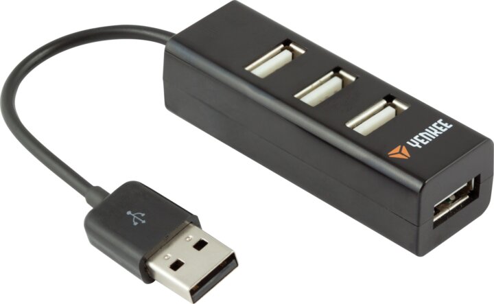 Yenkee YHB 4001BK USB 2.0 HUB (4 port) Fekete Yenkee YHB 4001BK USB 2.0 HUB (4 port) Fekete