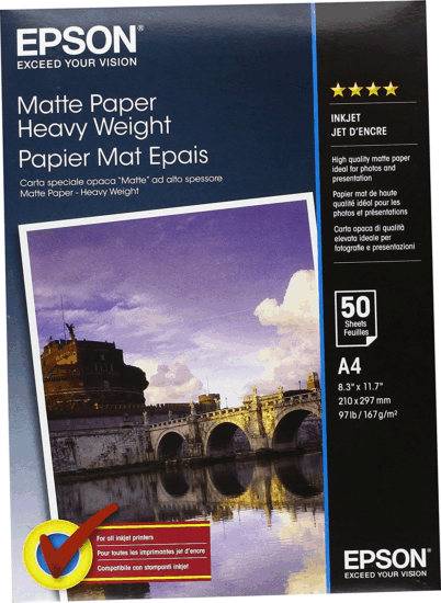 Epson C13S041256 A4 Matt nyomtatópapír (50 lap/csomag)
