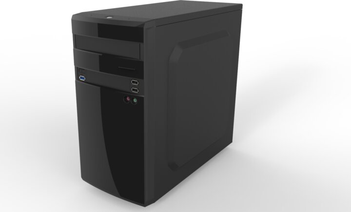 AIO Bohemian II Gloss Black fekete mATX számítógép ház - táp nélkül AIO Bohemian II Gloss Black fekete mATX számítógép ház - táp nélkül