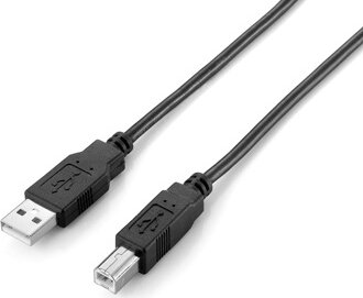 Equip USB 2.0 nyomtató kábel AM- BM kettős árnyékolás 1m - Fekete
