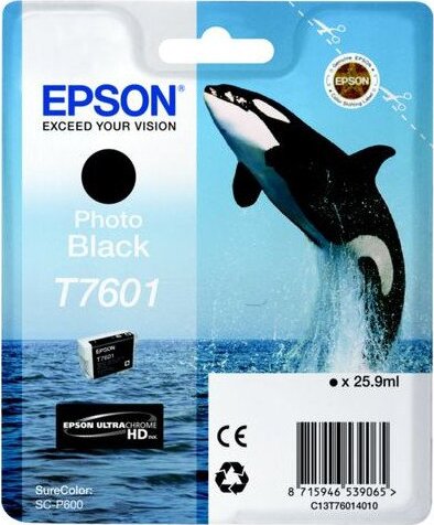 Epson T7601 Eredeti Tintapatron Fotó Fekete