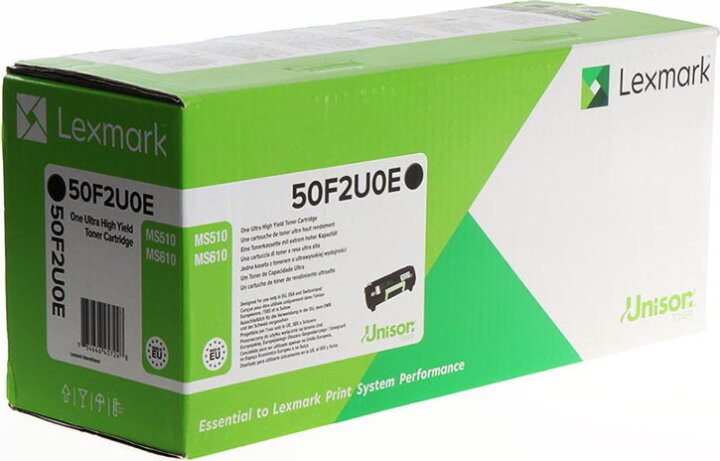 Lexmark 50F2U0E Eredeti Toner Fekete Lexmark 50F2U0E Eredeti Toner Fekete