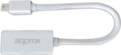 Approx APPC12V2 Mini-DisplayPort apa - HDMI anya Átalakító Adapter - Fehér Approx APPC12V2 Mini-DisplayPort apa - HDMI anya Átalakító Adapter - Fehér