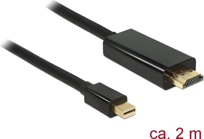 Delock 83699 miniDisplayport - HDMI kábel 2m - Fekete