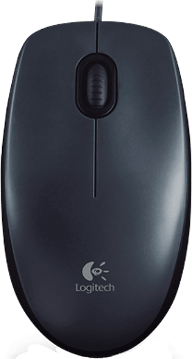 Logitech M90 Optikai egér - Fekete