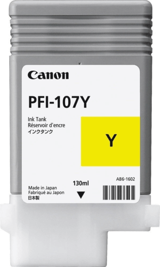 Canon PFI-107Y Eredeti Tintapatron Sárga
