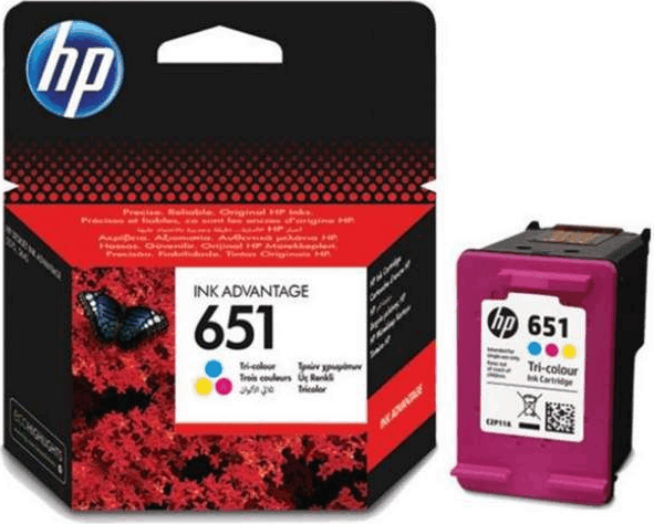 HP No.651 Eredeti Tintapatron Színes (C/M/Y)