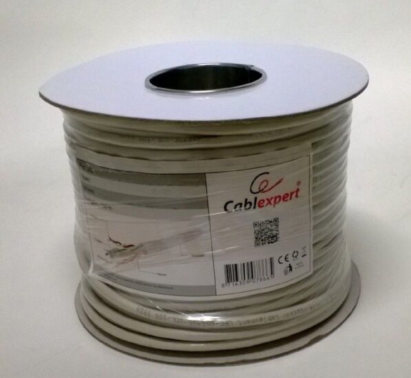 Gembird UPC-5004E-L/100 UTP Cat5e kábel tekercs 100m - Szürke