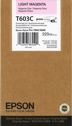 Epson T603C Eredeti Tintapatron Világos Magenta